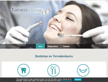 Tablet Screenshot of clinicadentaltarraco.com
